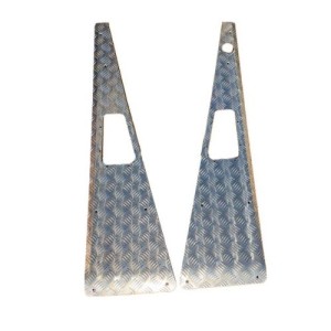 Wing top bescherming zilver 3mm met antennegat in linker wing