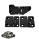GRP - Kit zwarte aluminium deurscharnieren achterdeur 