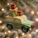Kerstdecoratie - Landy met kerstboom op dak 