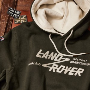 Land Rover Heritage Pullover Hoodie - Bronze Green