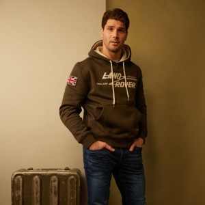 Land Rover Heritage Pullover Hoodie - Bronze Green