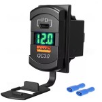 USB+USB-c lader met voltmeter 