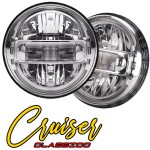 Set led koplampen classico met drl - chrome 