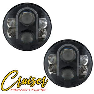 Set led koplampen adventure met drl - smoke 