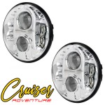 Set led koplampen cruiser adventure met drl - chroom 