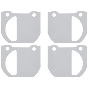 Set vulplaatjes remblokken -  achteras 110/130