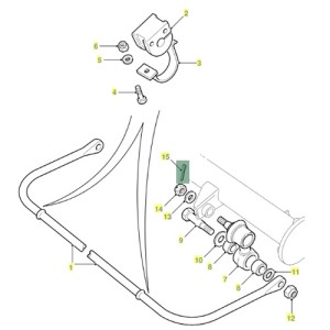 Splitpen moer Kogelgewricht stabilisatiestang
